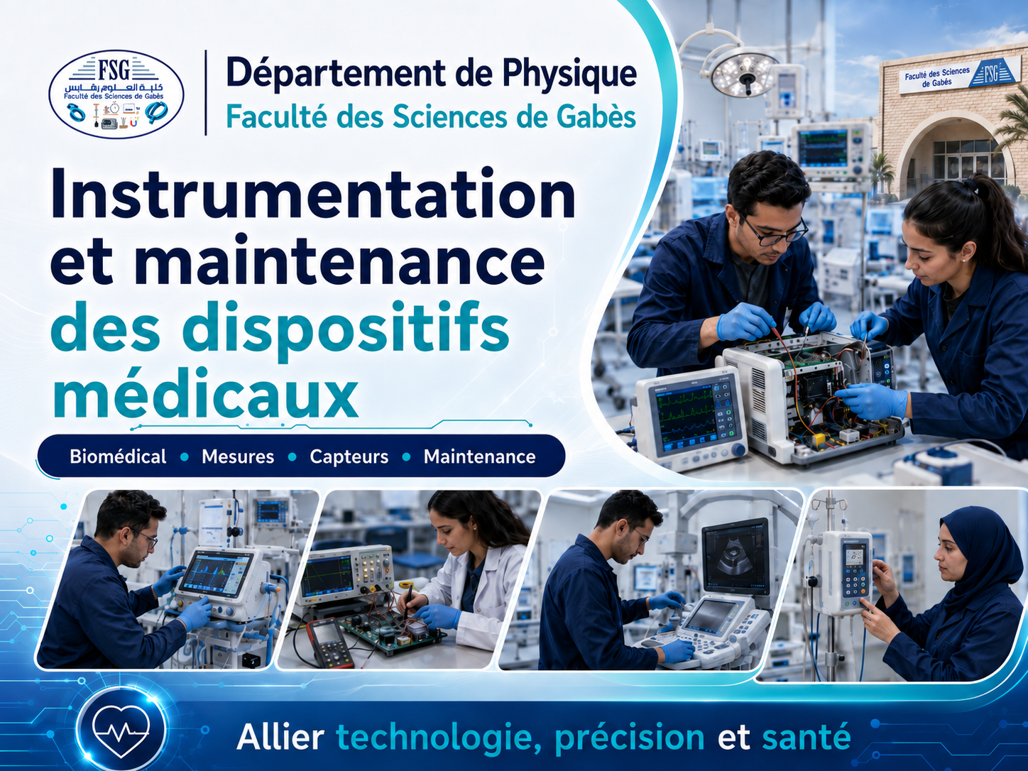 Instrumentation et maintenance des dispositifs médicaux
