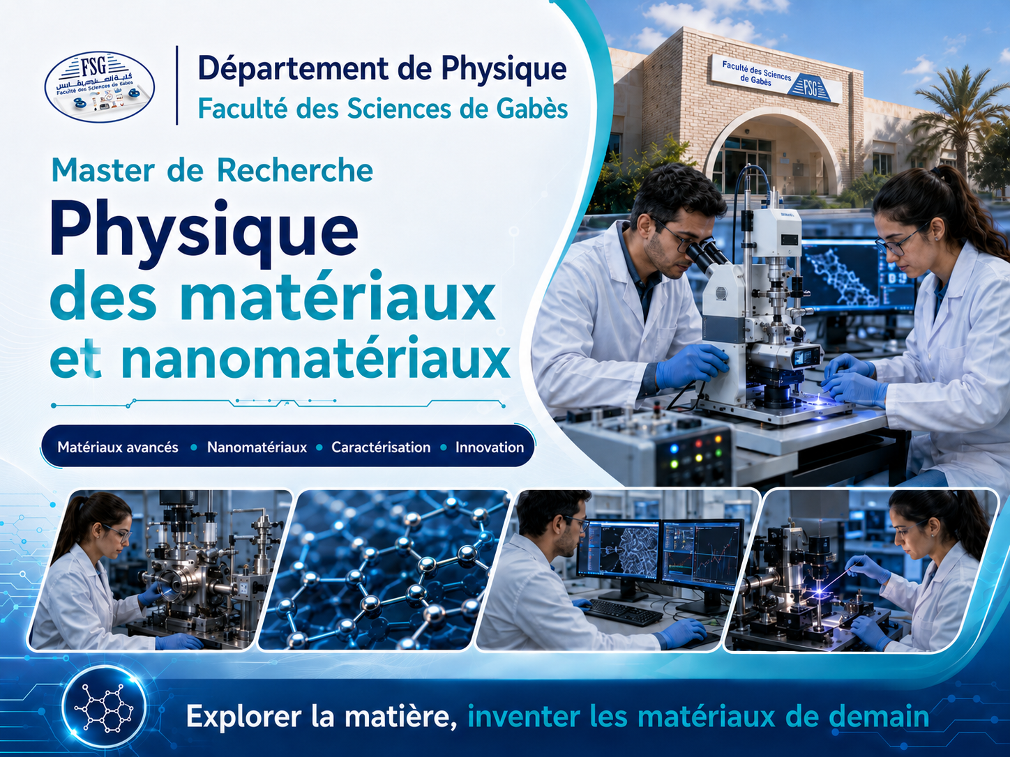 Master de Recherche Physique des matériaux et nanomatériaux